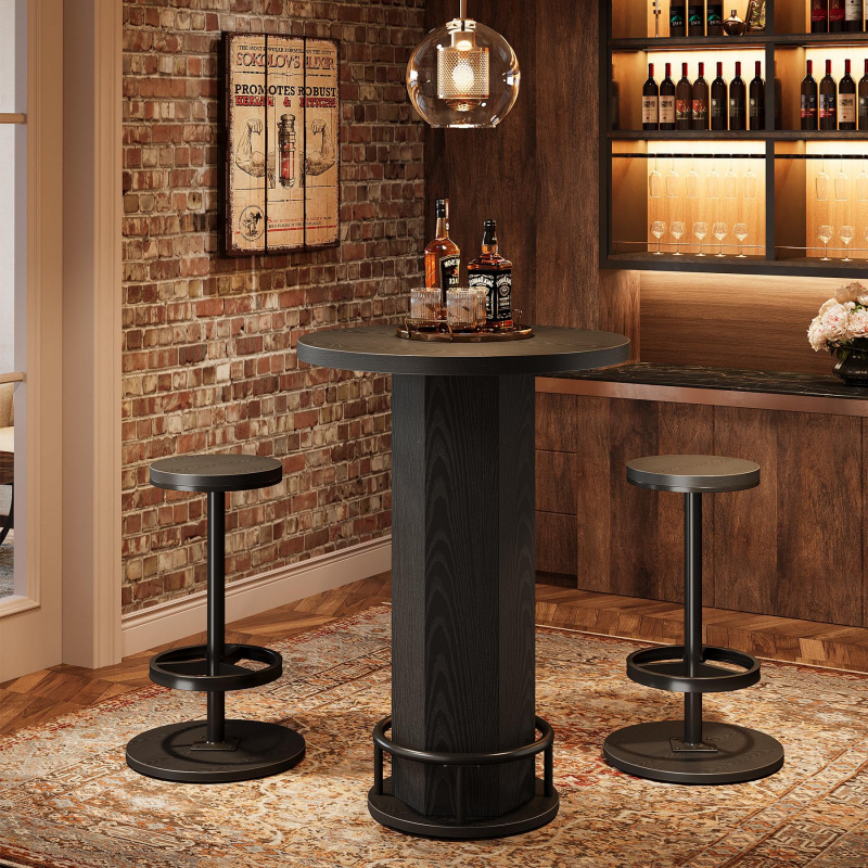 Bistro Table Set - Özel Tasarım Yuvarlak Bar Masası ve