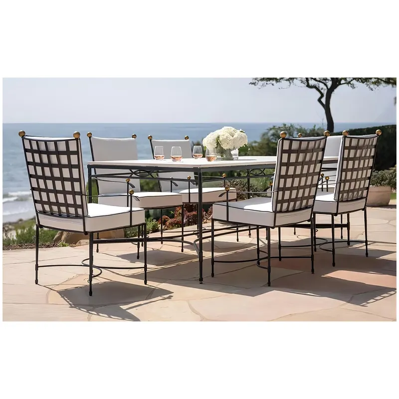 Outdoor Furniture Uk - Klasik Asil İngiliz Tarzı 6 Kişilik