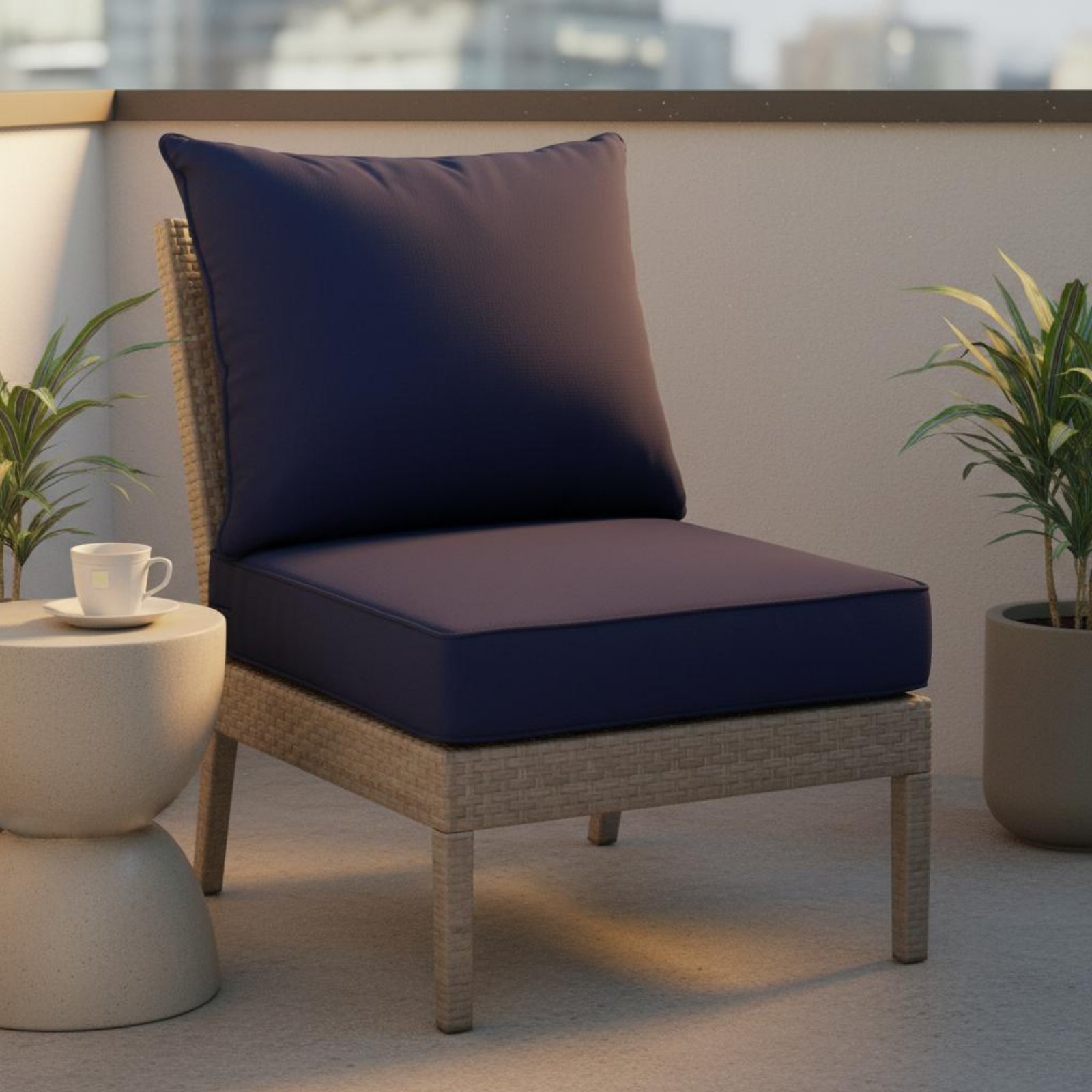 Outdoor Furniture Patio - Veranda Sandalye Minderi Gizli Kapatmalı Veranda