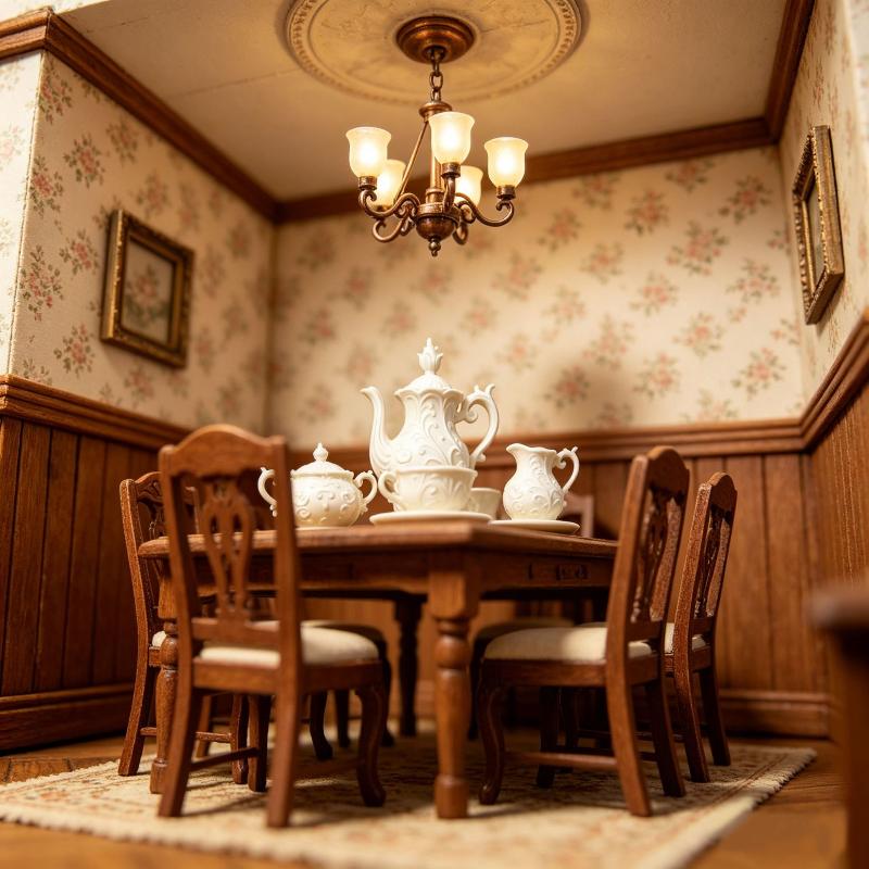 Bistro Table Set - Yeni Satış. Şık Minyatür Oyuncak Bebek