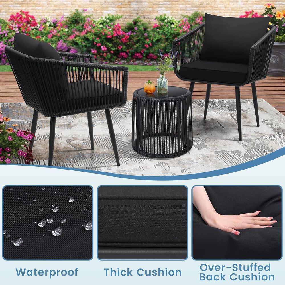 3 Parçalı Bahçe Rattan Bistro  - Bistro Table Set incelemesi ve fiyatı