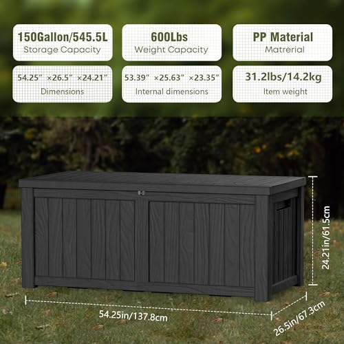 150 Galonluk Kilitlenebilir Re - Garden Storage Box incelemesi ve fiyatı