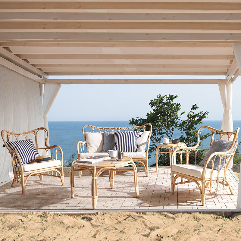 Özel Doğal Gerçek Rattan Kanep - Outdoor Furniture Indonesia incelemesi ve fiyatı