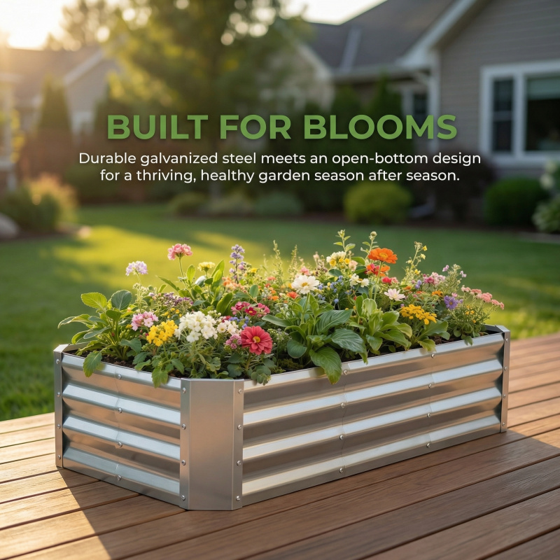 Büyük Tabansız Galvanizli Bahç - Garden Storage Box incelemesi ve fiyatı
