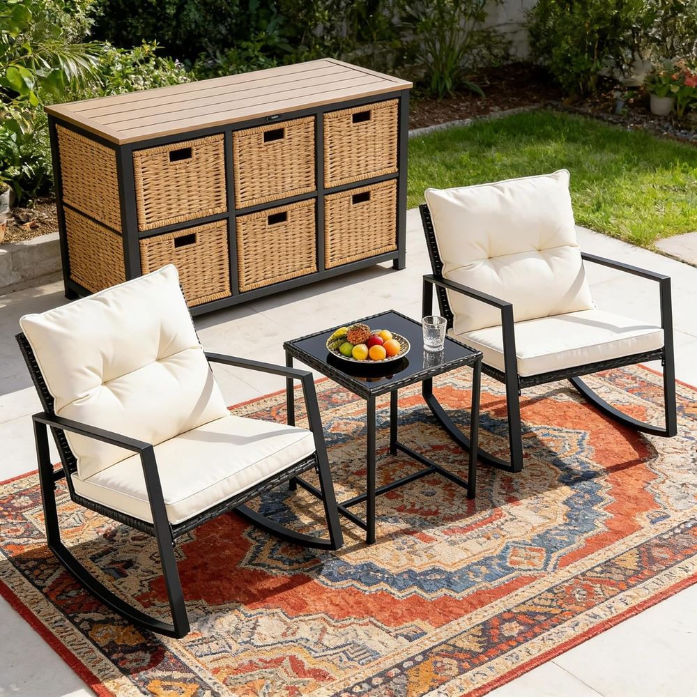 3 Parçalı Dış Mekan Sallanan B - Bistro Table Set incelemesi ve fiyatı