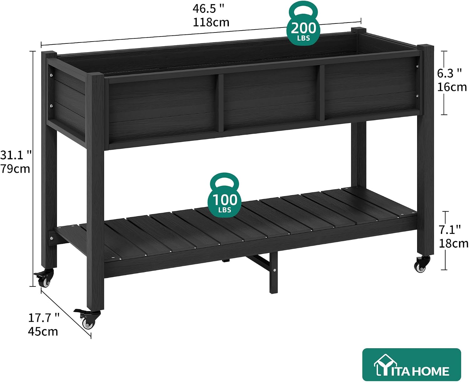 Tekerlekli Yükseltilmiş Bahçe  - Garden Storage Box incelemesi ve fiyatı