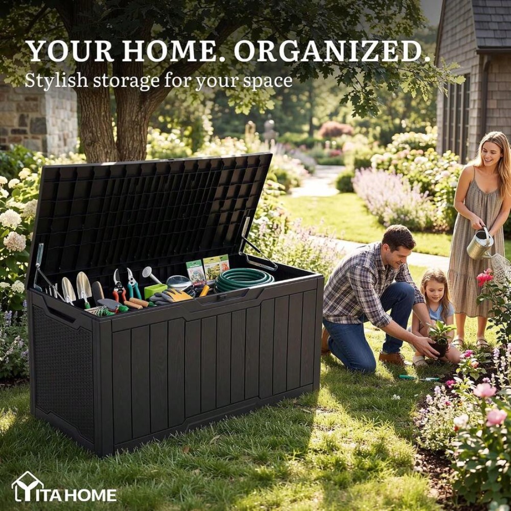 100 Galonluk Büyük Dış Mekan S - Garden Storage Box incelemesi ve fiyatı