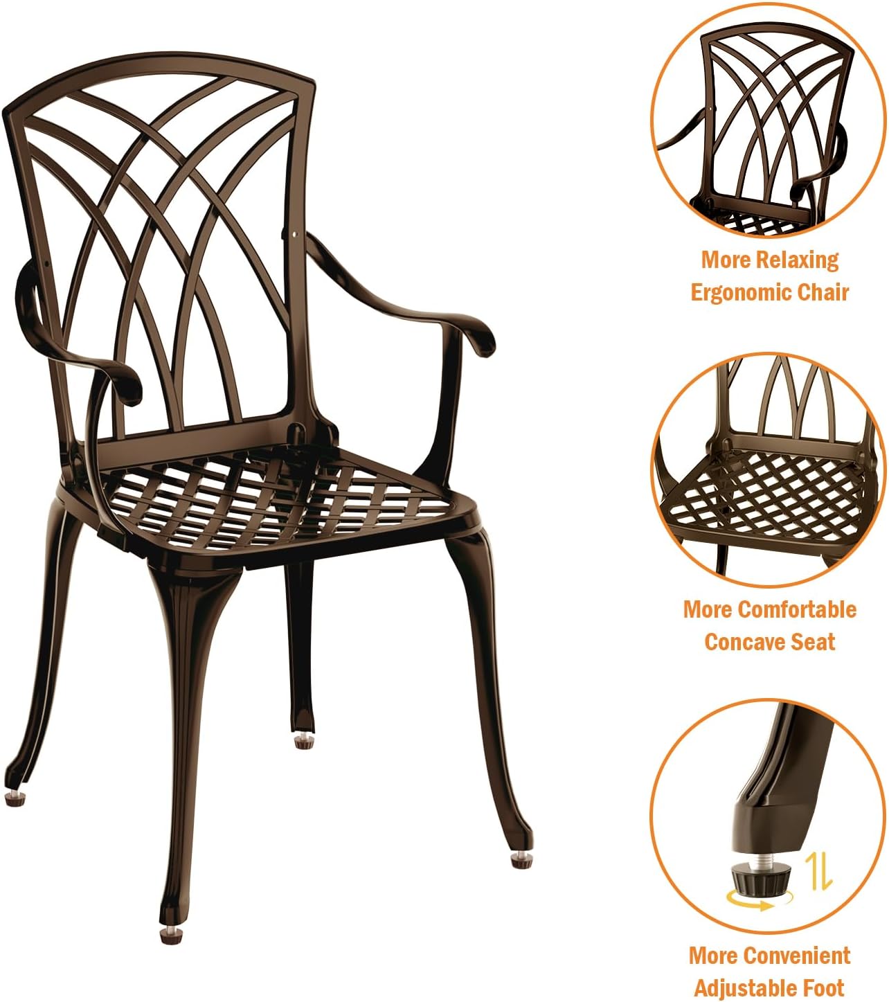 Bronz döküm alüminyumdan yapıl - Bistro Table Set incelemesi ve fiyatı