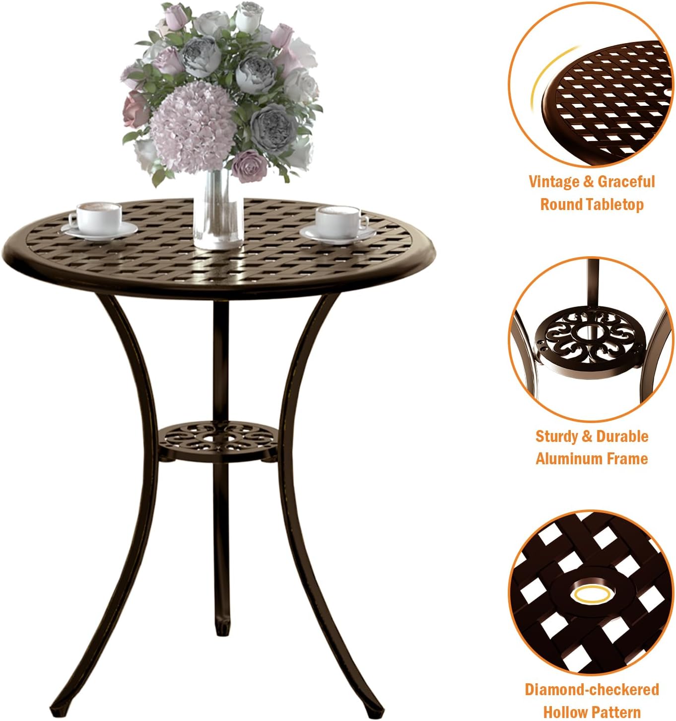Bronz döküm alüminyumdan yapıl - Bistro Table Set incelemesi ve fiyatı