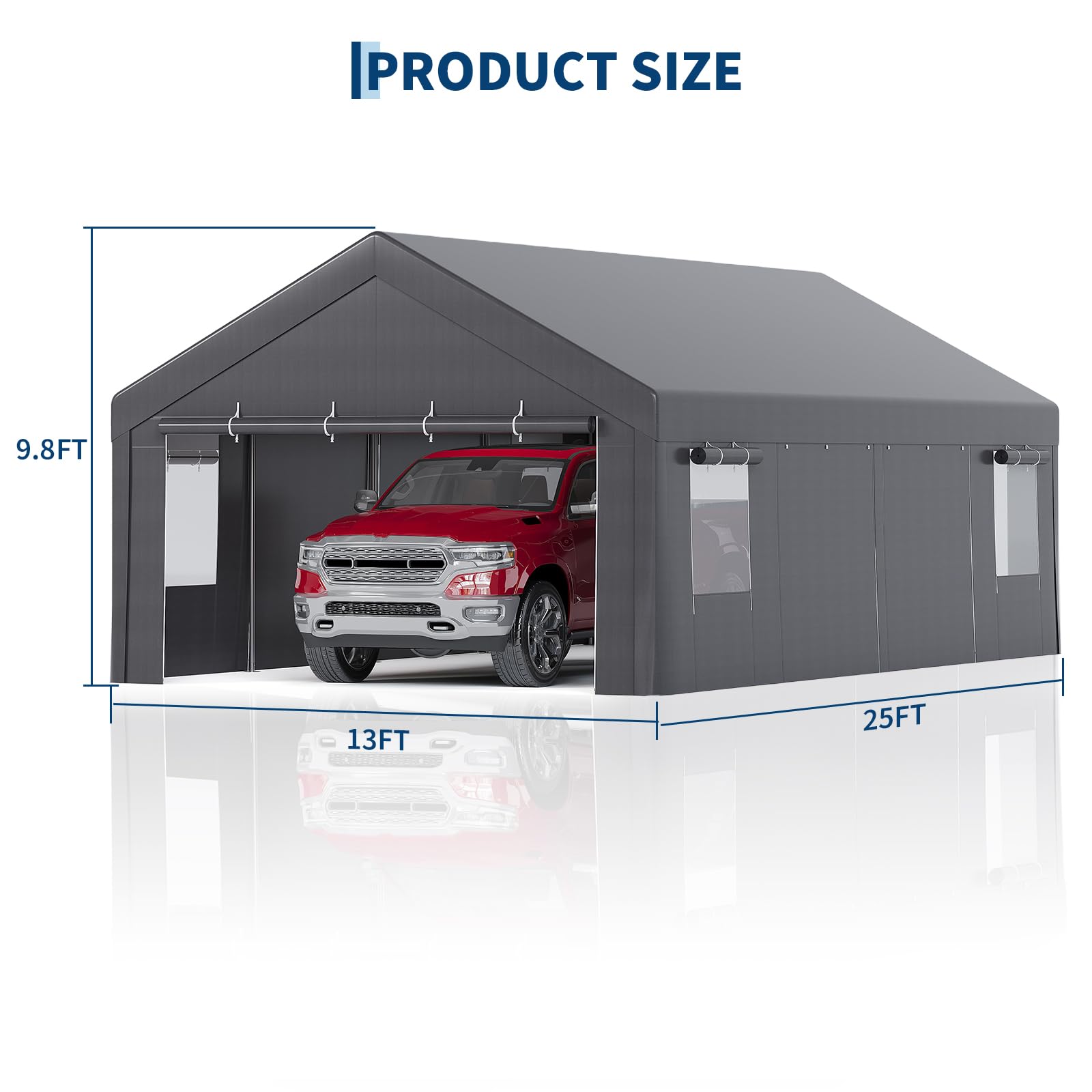 13x25FT Ağır Hizmet Tipi Porta - Outdoor Furniture Sales incelemesi ve fiyatı