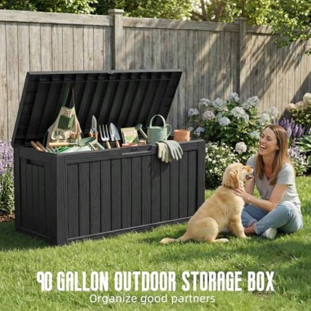 90 Galonluk Dış Mekan Saklama  - Garden Storage Box incelemesi ve fiyatı