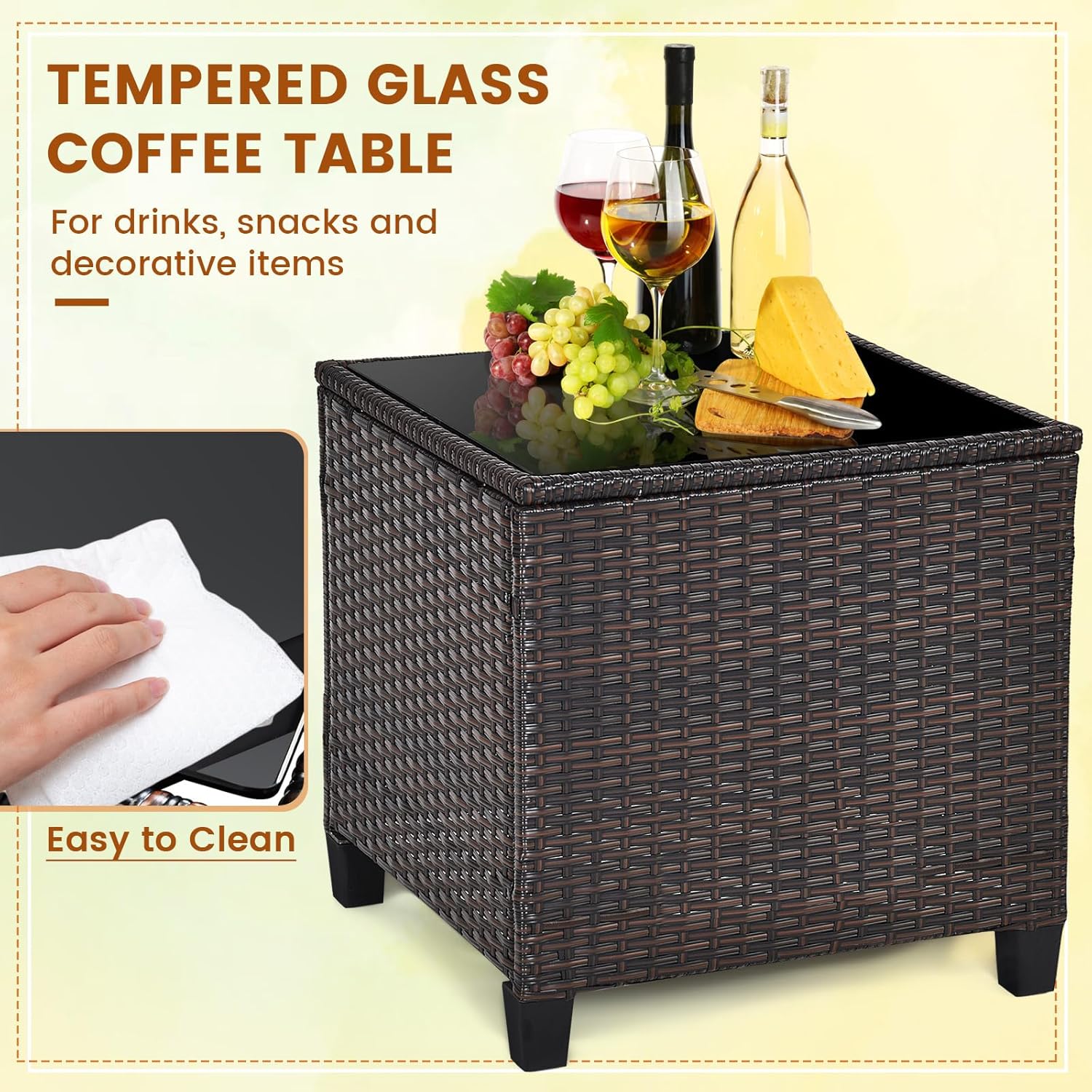 Lacivert rattan hasır 3 parçal - Bistro Table Set incelemesi ve fiyatı